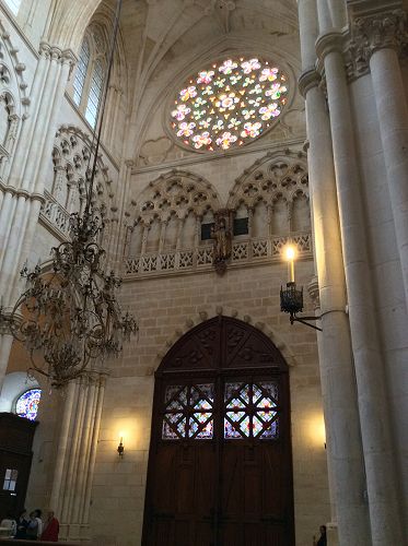 Day 9 Another rose window in Burgos Cathedral