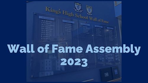 Video: King's High School - Wall of Fame Ceremony 2023