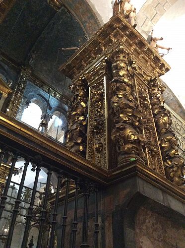 Day 26 Golden column in Santiago Cathedral
