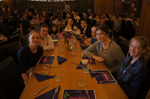 Students at the Matariki dinner