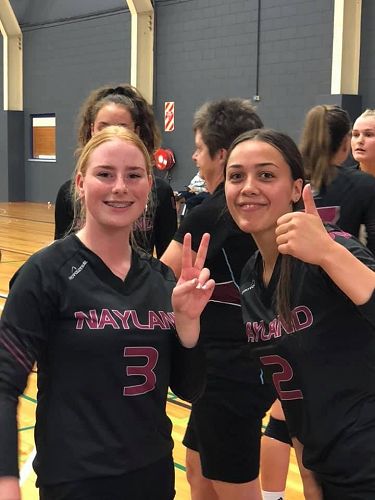 Brooklyn Crichton and Puna Wikaira after another win.