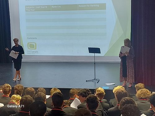 Zest People presentation, from left, Jude Mackwell and Michelle Staples.