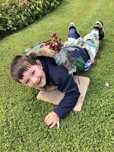 George in granny's bloomers