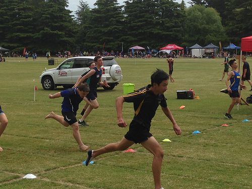 Nathan surging for the line.