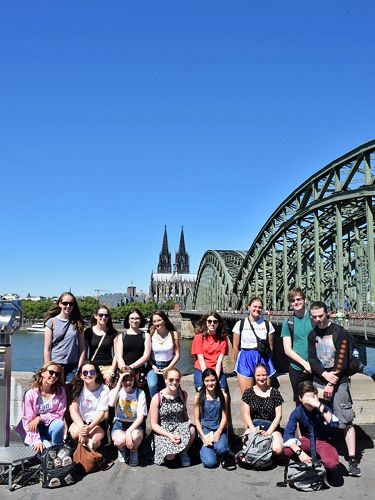 My Group in front of the Köllner Dom in Cologne 