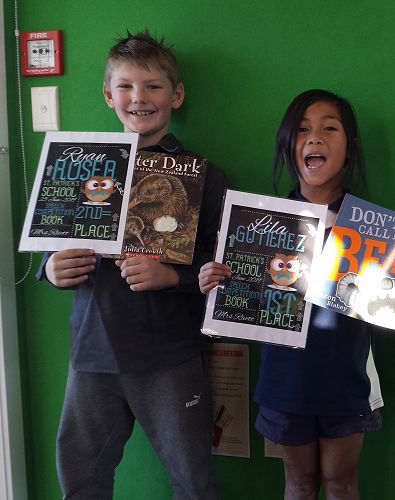 Our Junior Speech (Yr3) winners, Ryan (2nd) and Lila (1st). 