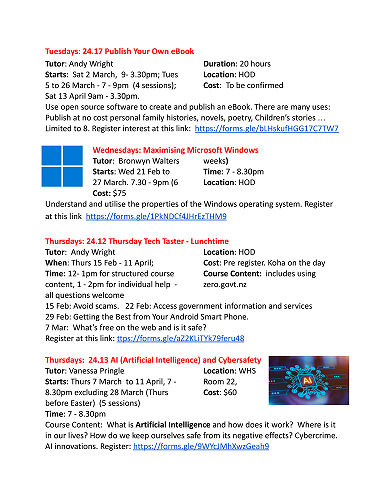 Technology Education for the Community