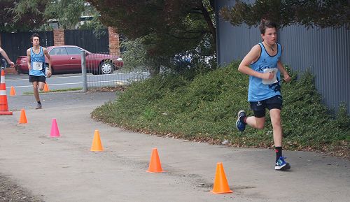 George Procter (front) and Leon Cossou