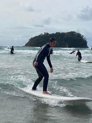 Year 11 surfing students