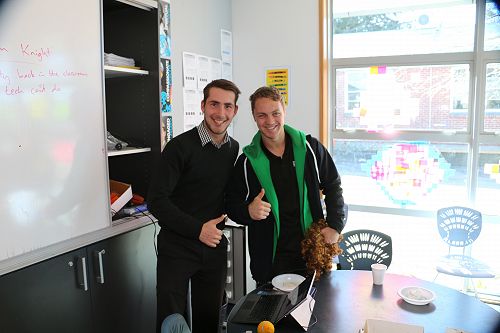 Dean Smith - DJ and his "special friend" Chris Leader.