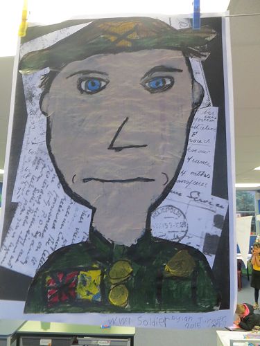 Painting of WW1 soldier - by Dylan Turner Artarama entrant