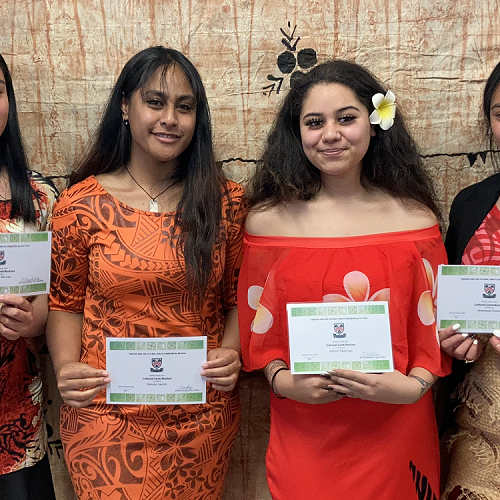 Nafanau Ah-Loe, Ranalia Savelio, Syntori Faataape and Anasdasia Fonua. 