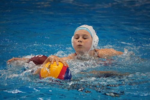 Molly going for the ball. 