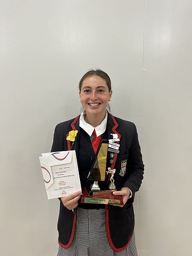 Touch Rugby Award for the most valuable player - Ella Bussey-Timo