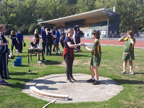 Chloe Holden during the shotput