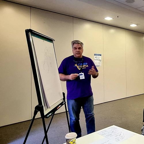 Professor Michael Schultz presenting the second half of "IBD 101".