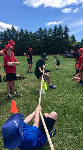 Tug-o-war against Greendale.