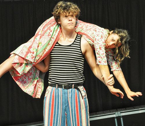 'Carousel' pre-show rehearsals