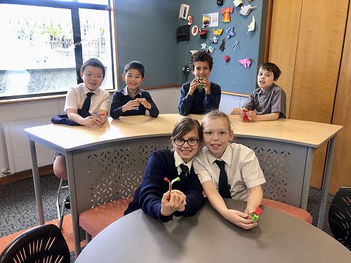 Years 4-6 with their creations.