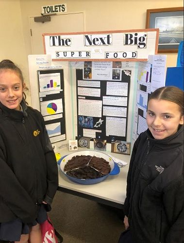 Mia Cohen and Kaya Knights showcasing their next big idea