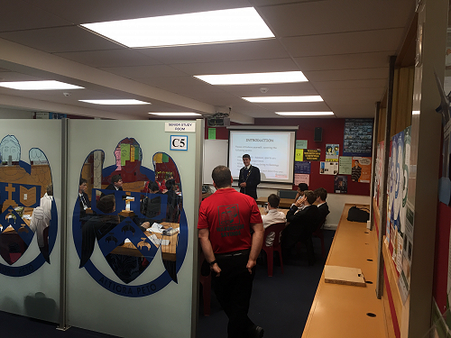 Jake Nicholls introducing himself to Bunnings staff in the hope to impress and get offered a part-time job.