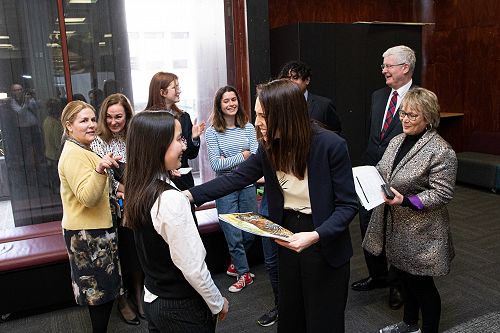 Raya Tietjens Hotter and Jacinda Ardern, Prime Minister
