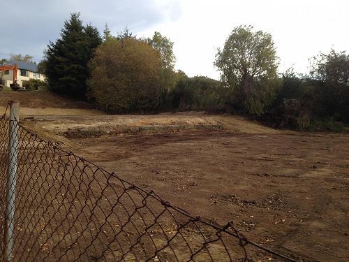 Bare land, watch this space.