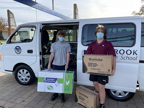 RAT test donation to school community last week