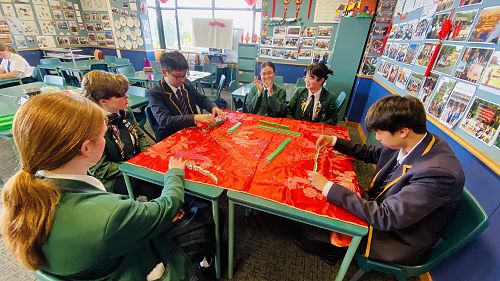 Year 12 learning majiang