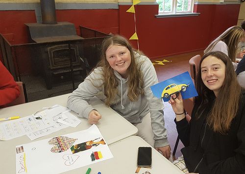 Madi Lobb and Grace Darling having fun