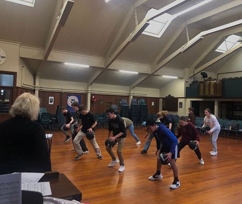 Rehearsal in progress