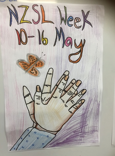 We made amazing Posters for NZSL Week.  We shared these with our Wharenui Classes.