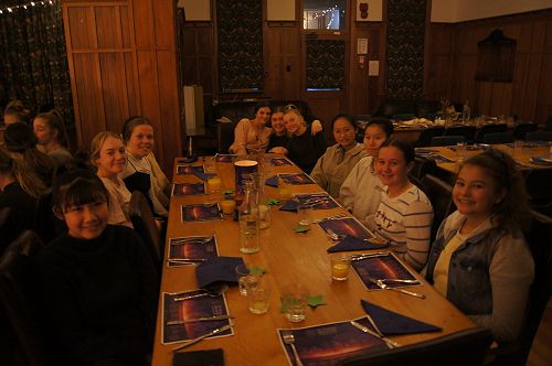 Students at the Matariki dinner