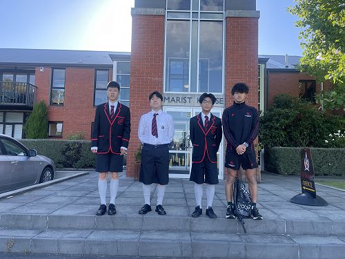 From left, Ken Wang, YG Jeong, Shun Takezawa and Rio Kosemura.