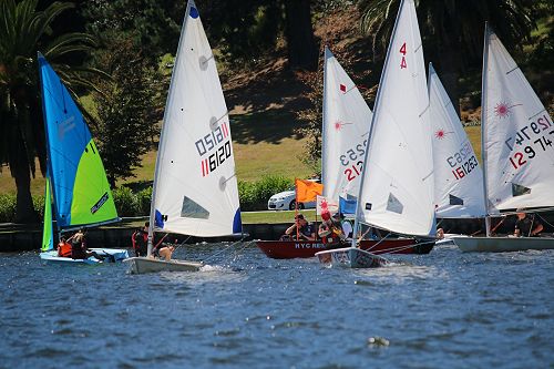 Racing in a light gust