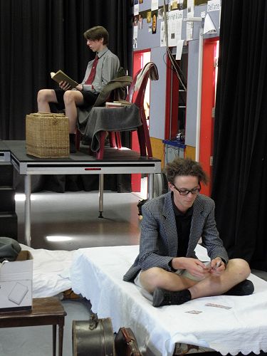 Paul Farrar and Harry Stocker show the isolation their characters experienced in the attic.