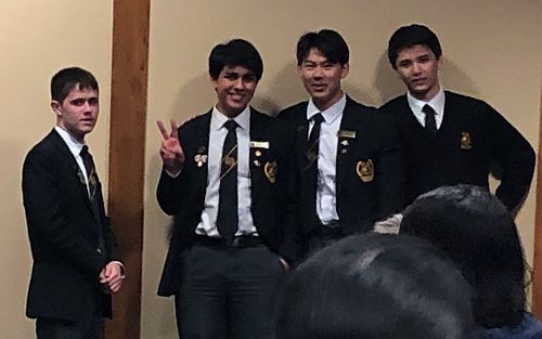 From left: Finn Ryan, Cam Sundararaj, Eddie Bi, and Alexander Mayo