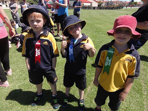 Room 3, 5 year old boys: 1st Jamie Guthrie, 2nd Tyler Wills, 3rd Tyler Bastion