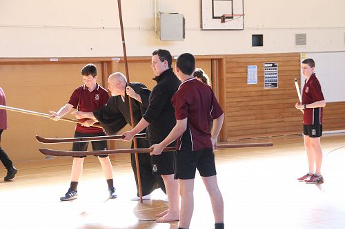 Japanese martial art Naginata