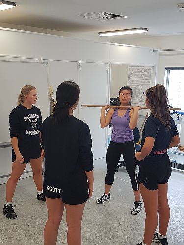 High Performance Hillmorton Athletes training with UC strength and conditioning students