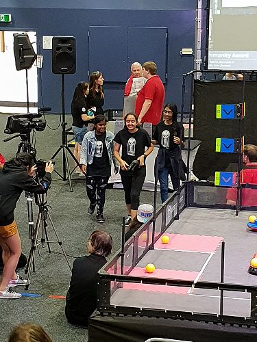 Winning the Community Award 