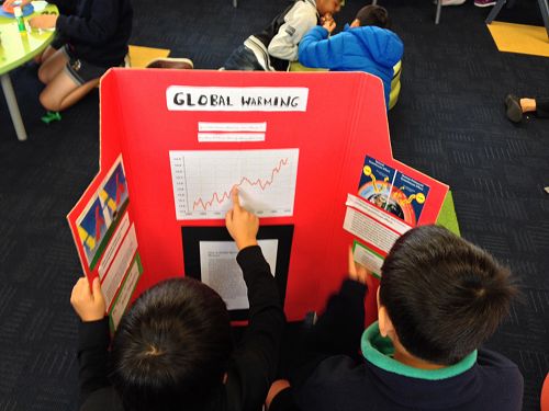 Global warming and sea temperatures...Hiroto and Ryan explored the effects of this on our oceans...