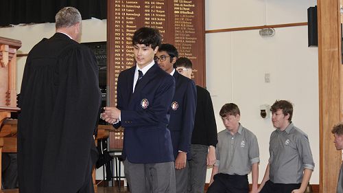 Presentation of Super Eight Academic Badges