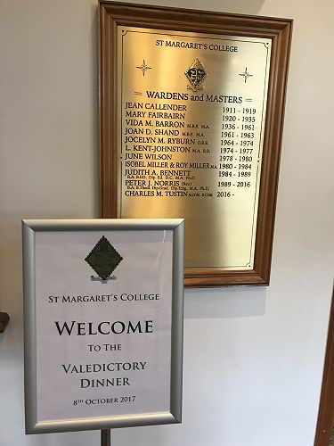 Valedictory Dinner - 8 October 2O17