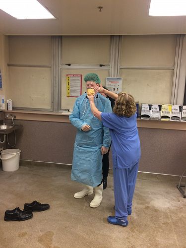 Mortuary visit at the Dunedin Hospital