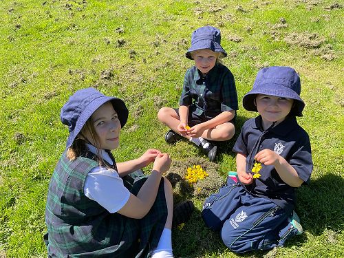 Junior students having fun in the sun