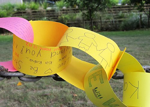 Front of School Tributes