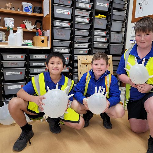 Dry ice sublimates from a solid straight to a gas, shown in these gloves.