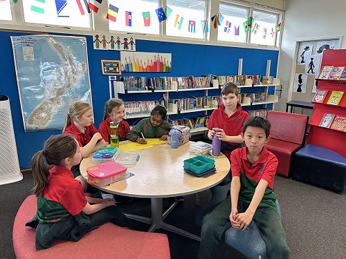 Literacy Quiz team practice.