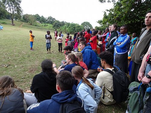 At the local football game